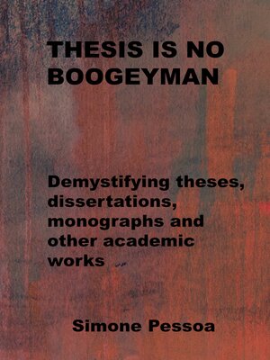 cover image of THESIS IS NO BOOGEYMAN